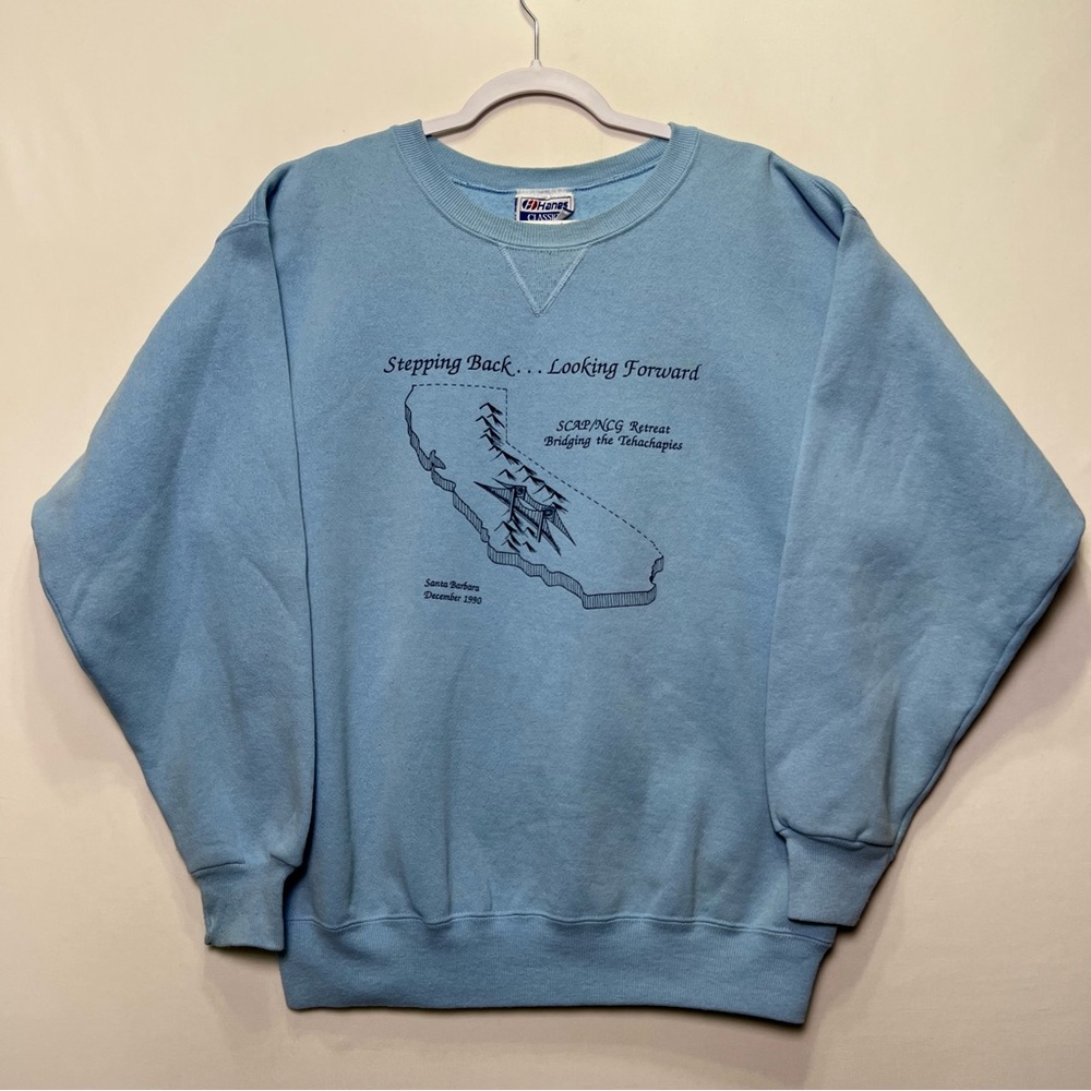 Vintage 90s Tehachapies California Graphic Crewneck Sweater Adult Large